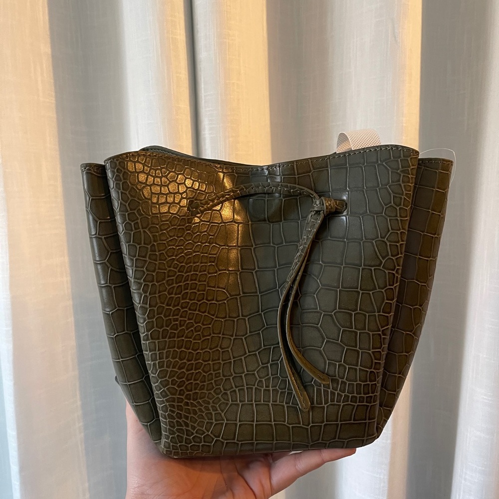 Free People Croc Bucket Bag